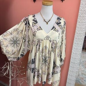 Free People Girl Talk Paisley Tunic